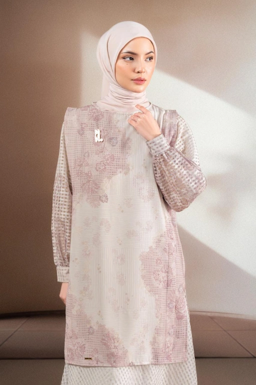 Image of TUNIK BERMOTIF ELOK PUSPA