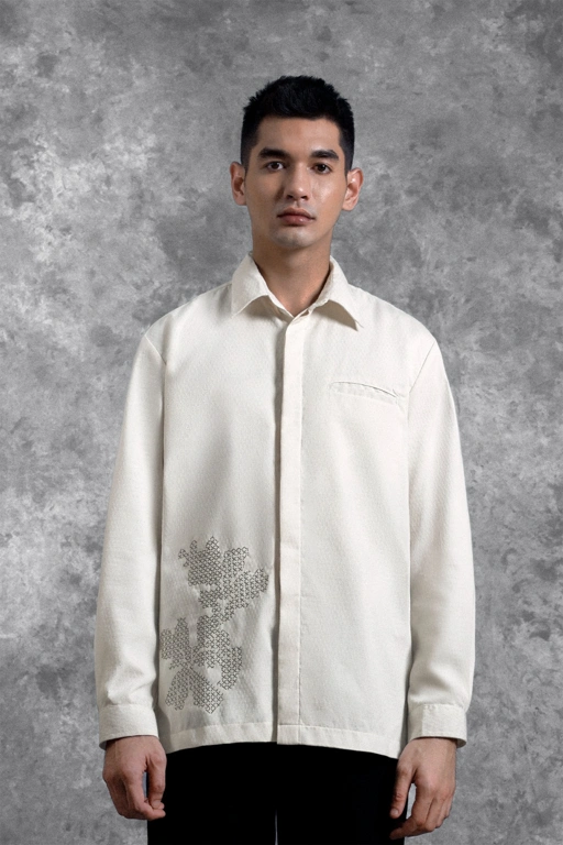 Image of Kemeja Bordir Renjana Lengan Panjang Binar