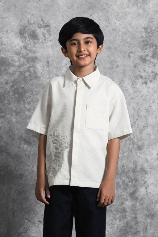 Image of Kemeja Anak Bordir Renjana Binar