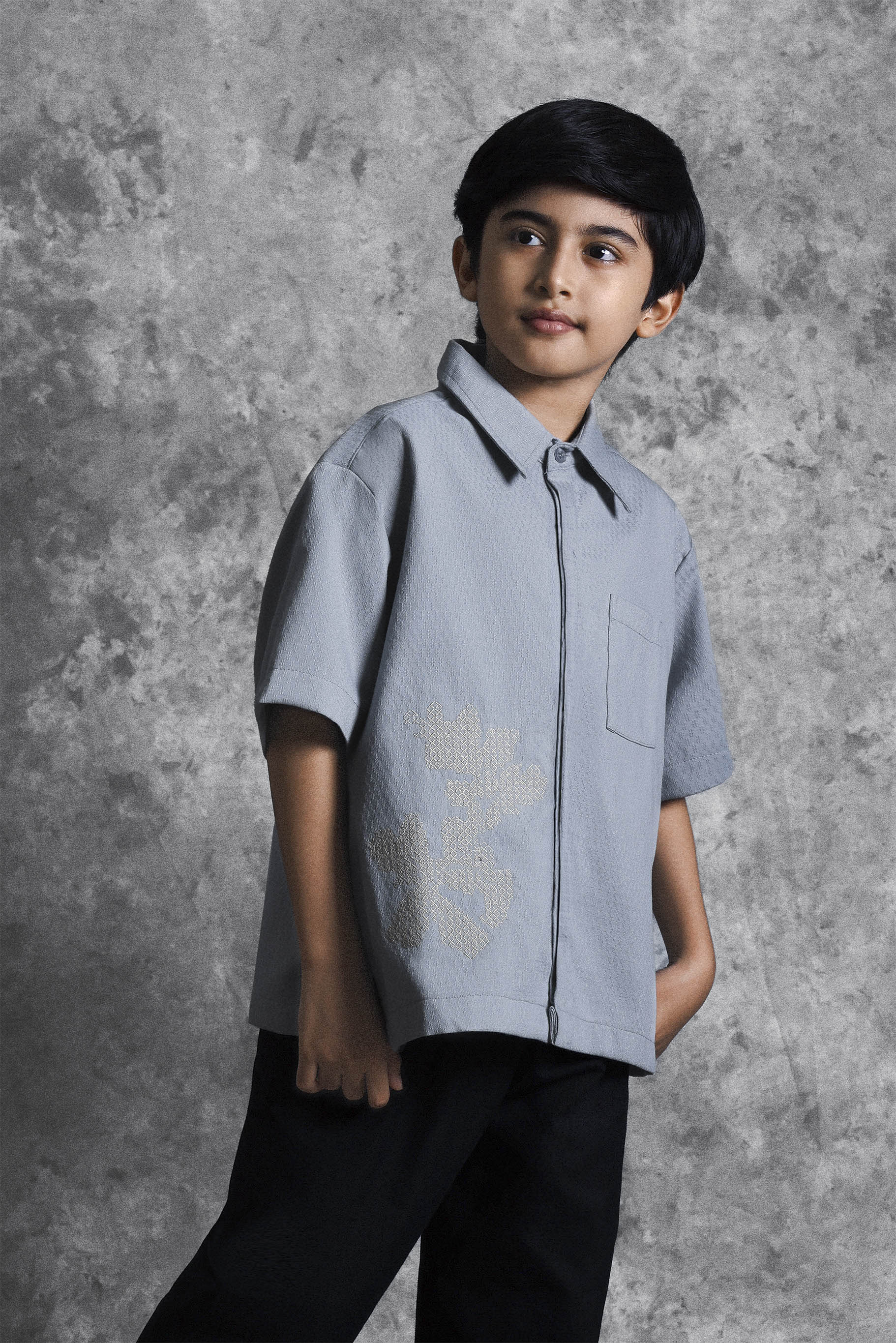 Kemeja Anak Bordir Renjana Embun