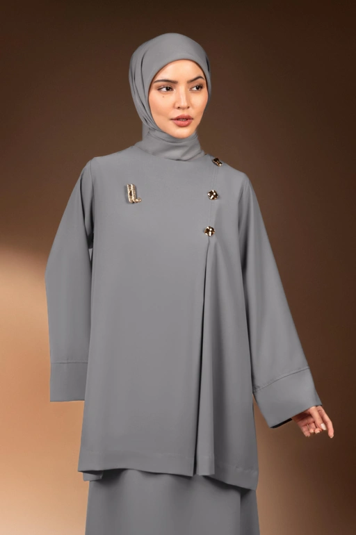 Image of BLUS KURUNG TENTREM KELABU
