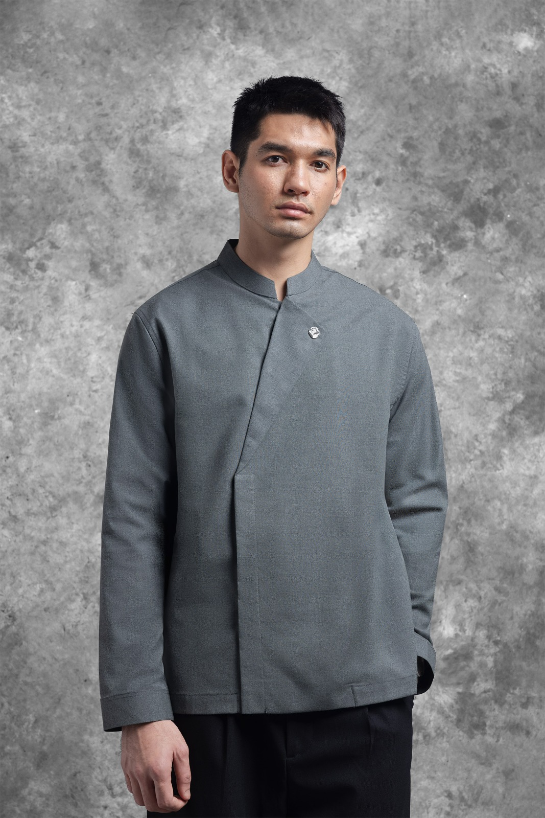 Kemeja Beskap Brajanala Dark Grey