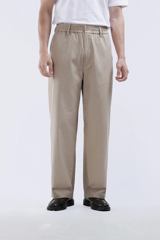 Image of Flexi Casual Loose Pants Khaki