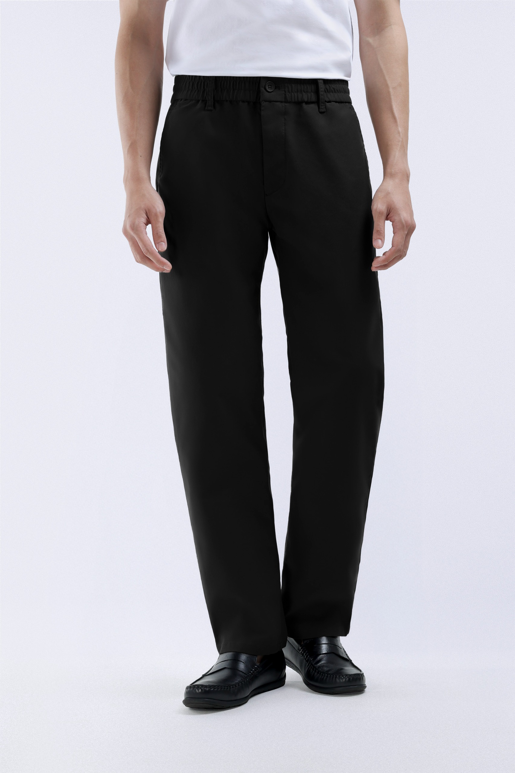 Flexi Casual Regular Pants Black