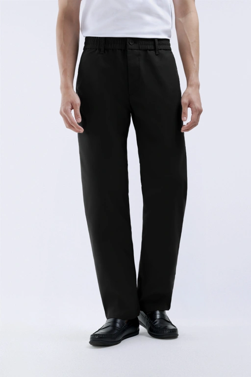 Image of Flexi Casual Regular Pants Black