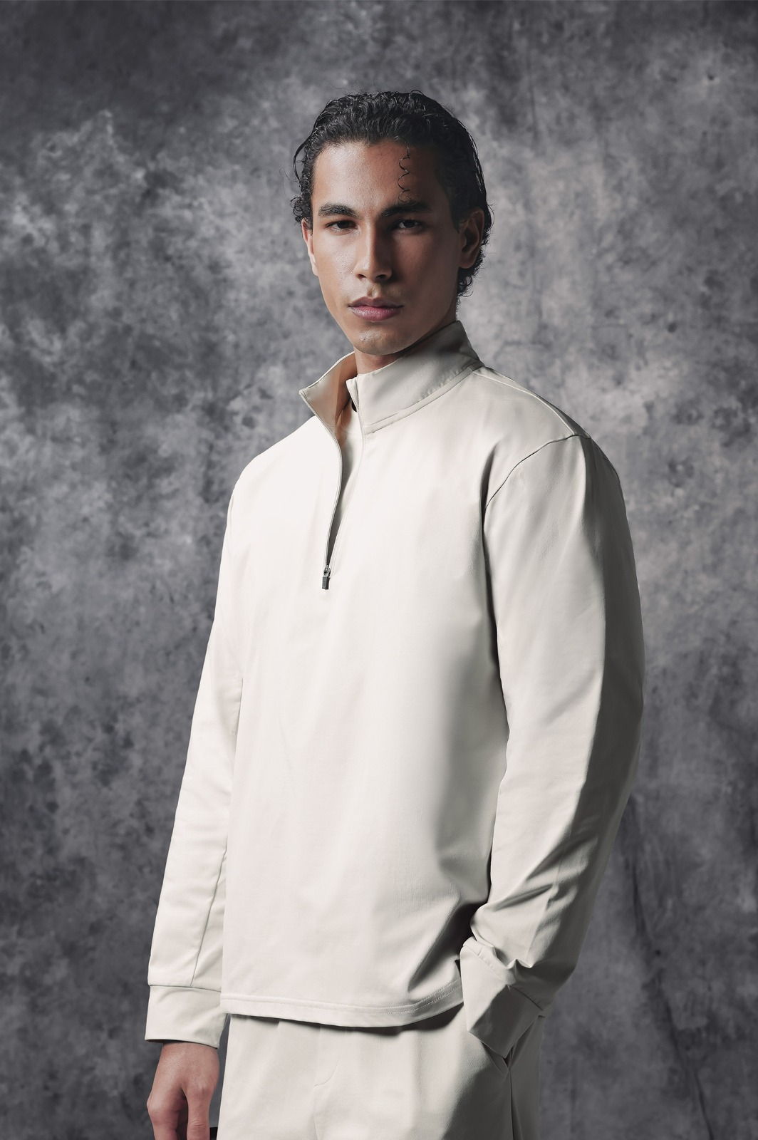 Activemor Halfzip Tee Cream