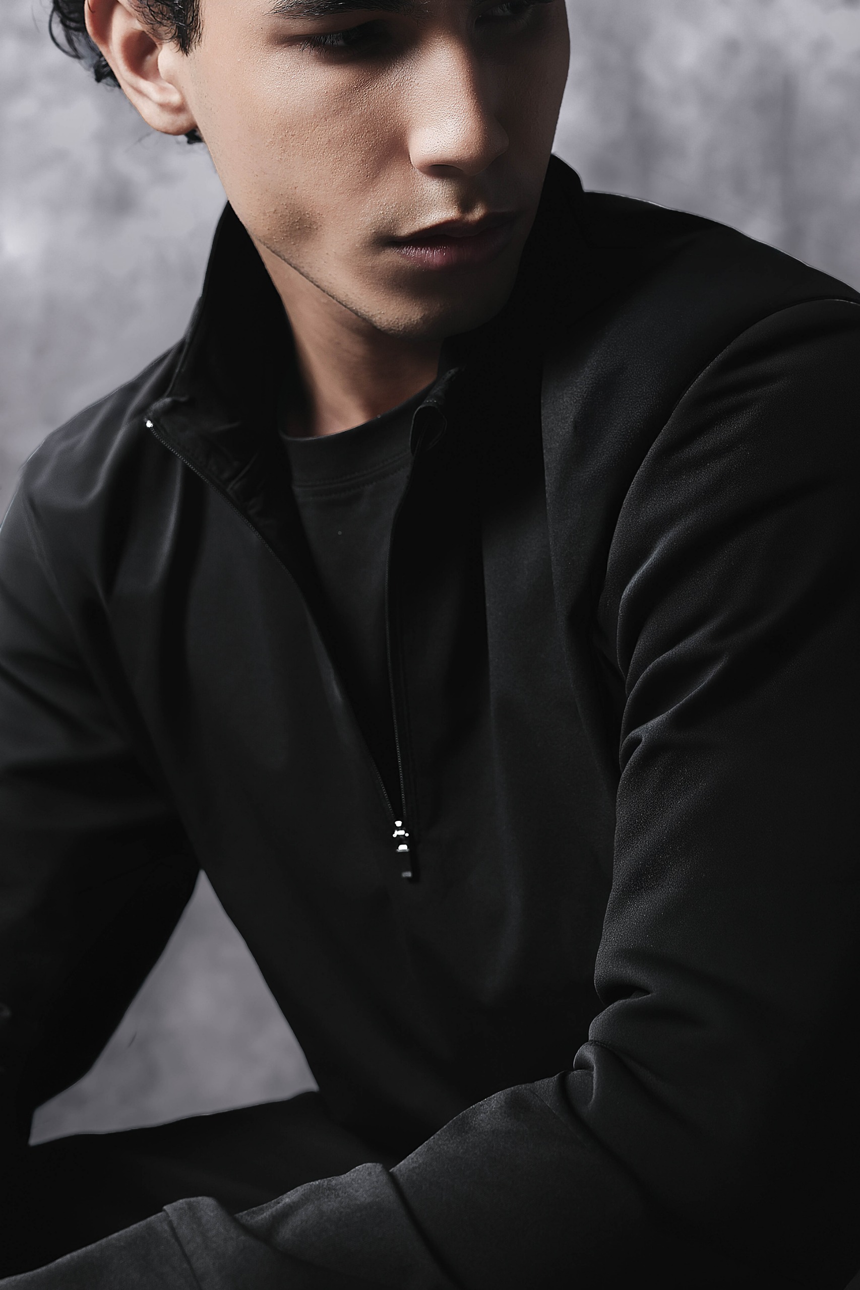 Activemor Halfzip Tee Black