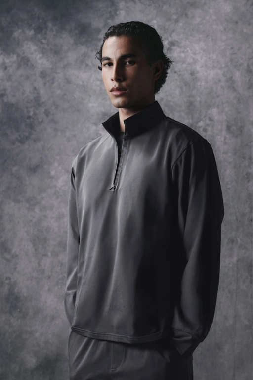 Image of Activemor Halfzip Tee Dark Grey