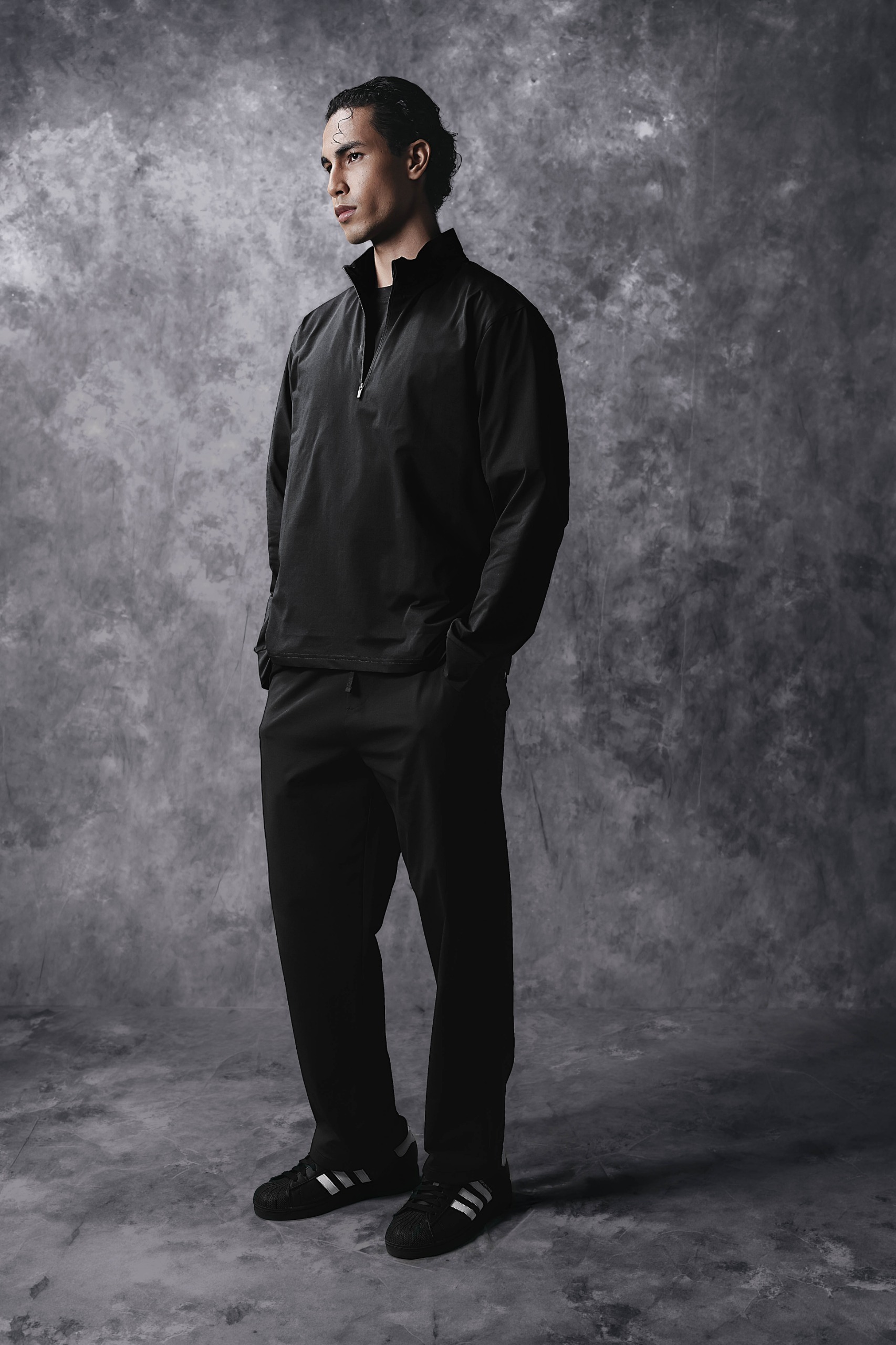 Activemor Halfzip Tee Black