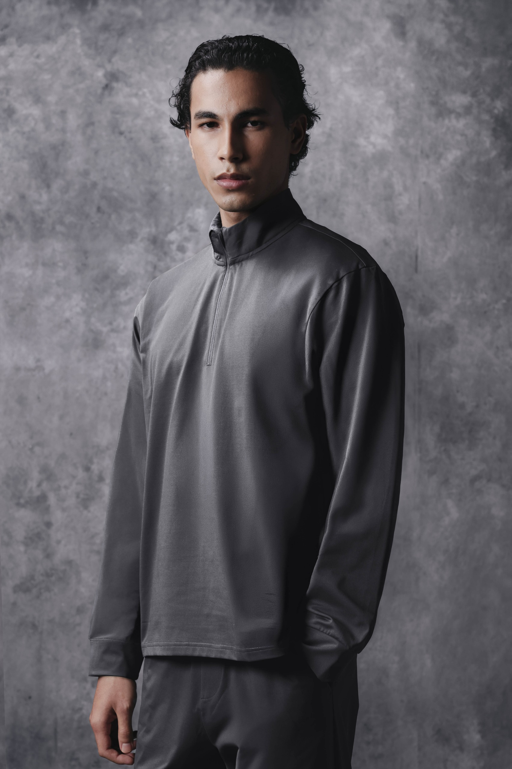 Activemor Halfzip Tee Dark Grey