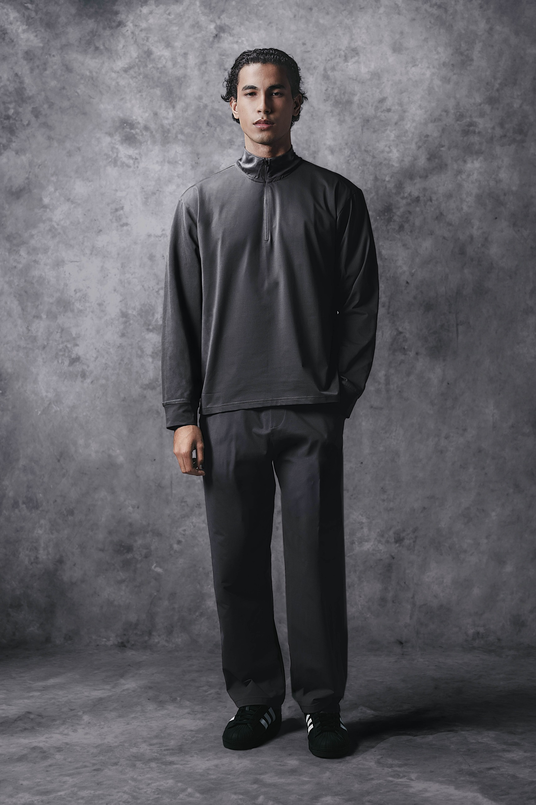 Activemor Halfzip Tee Dark Grey