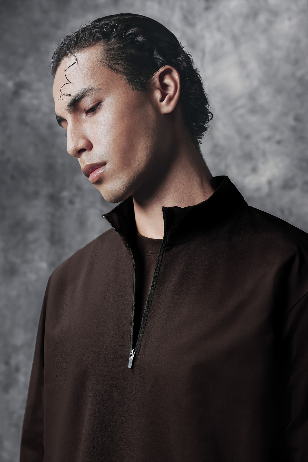 Activemor Halfzip Tee Dark Brown