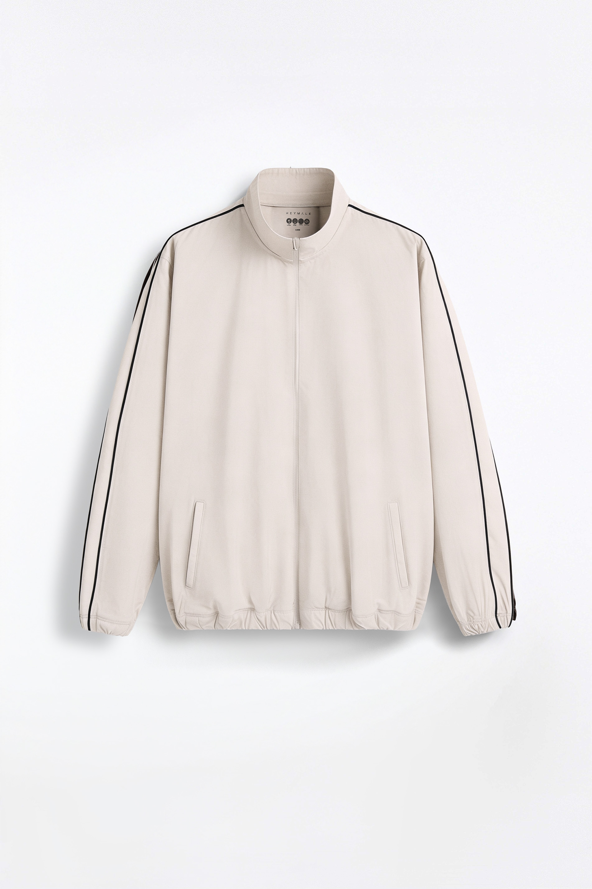 Activemor Stripe Jacket Cream-Black