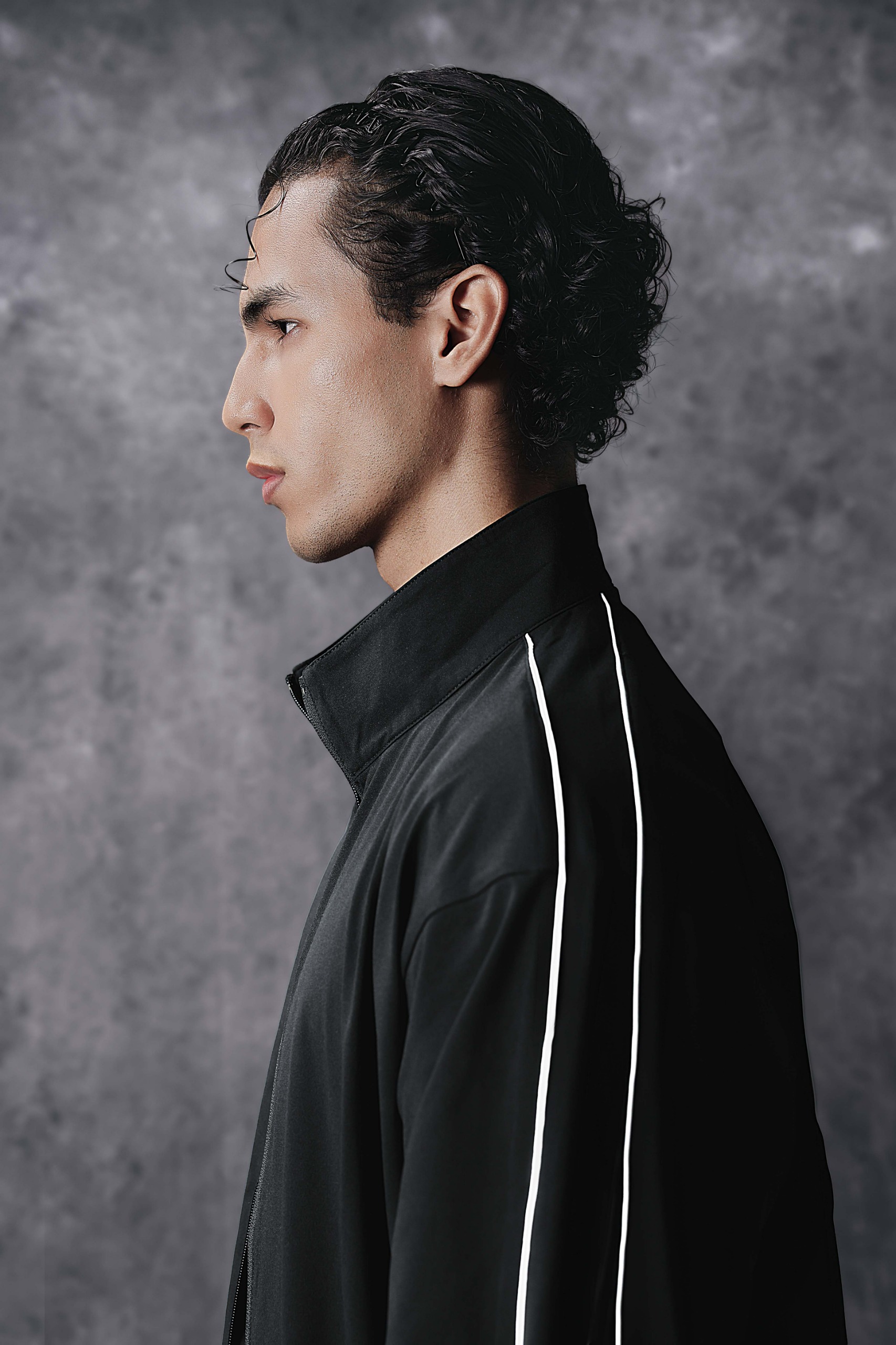 Activemor Stripe Jacket Black-White