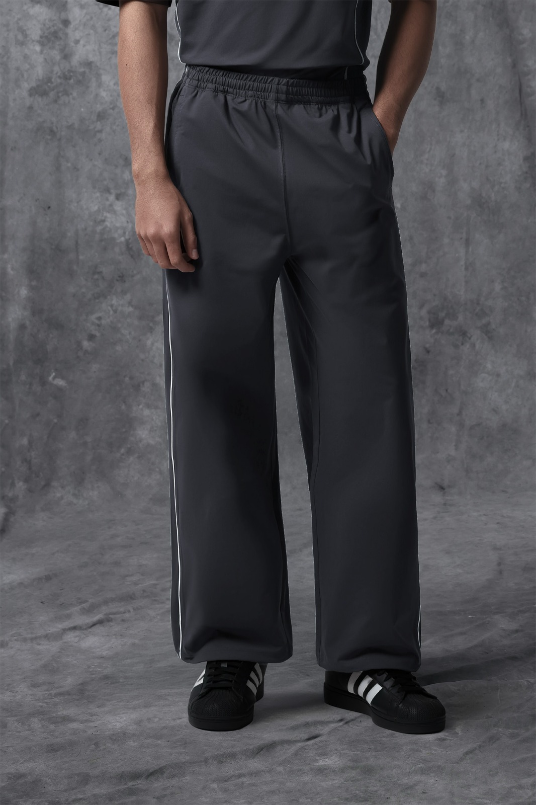 Activemor Stripe Pants Dark Grey-White