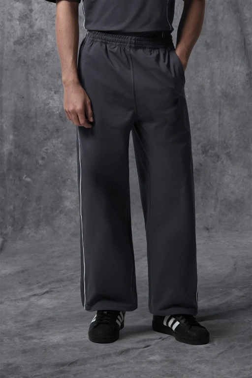 Image of Activemor Stripe Pants Dark Grey-White