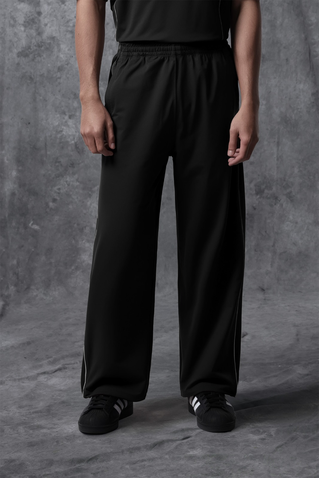 Activemor Stripe Pants Black-White
