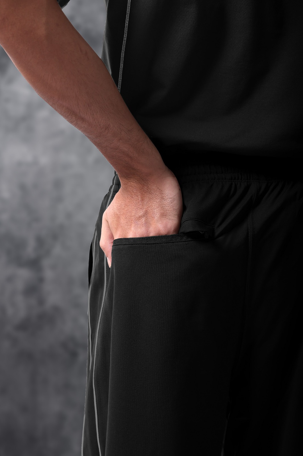 Activemor Stripe Pants Black-White