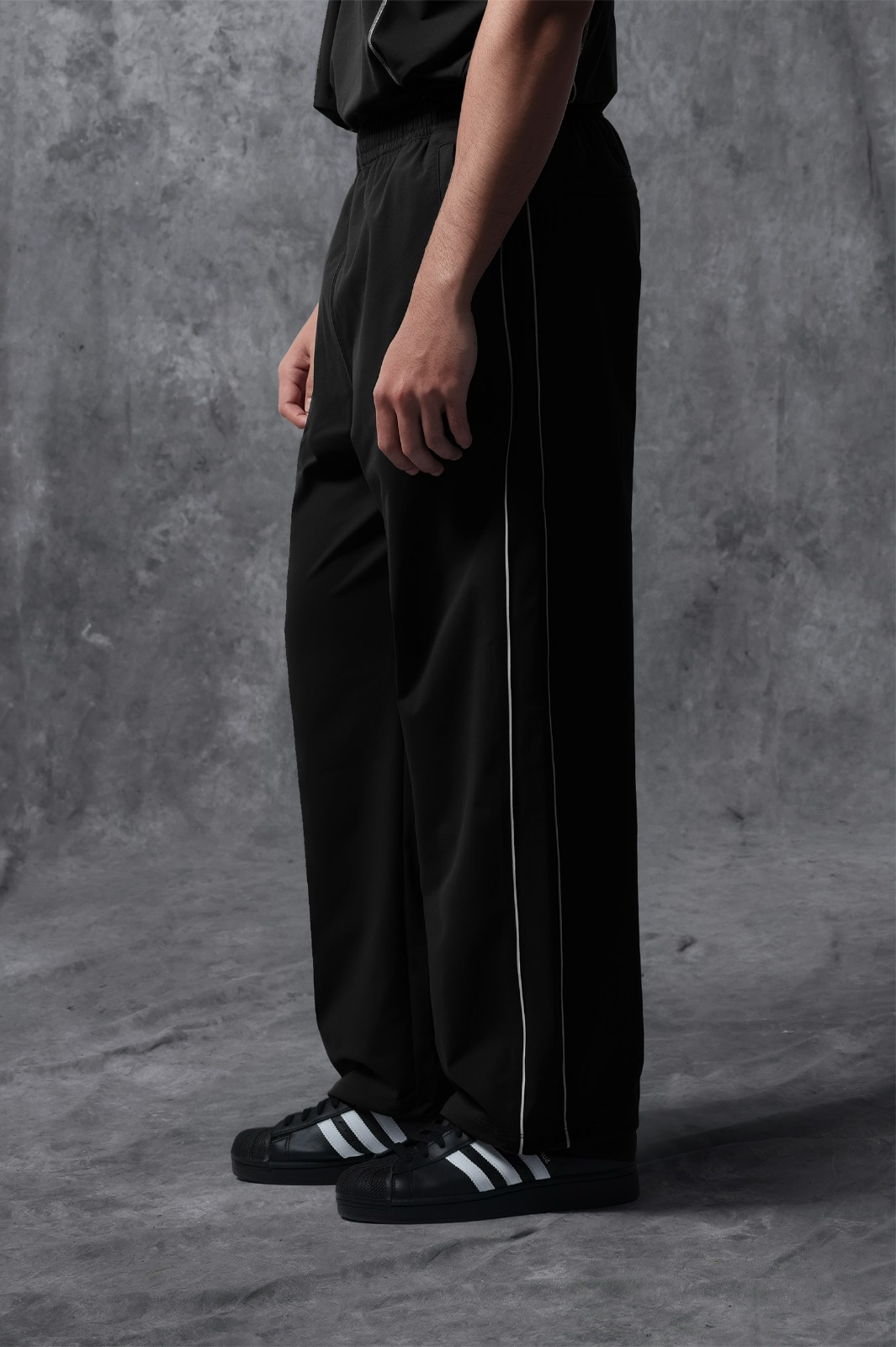 Activemor Stripe Pants Black-White