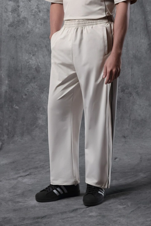 Image of Activemor Stripe Pants Cream-Black
