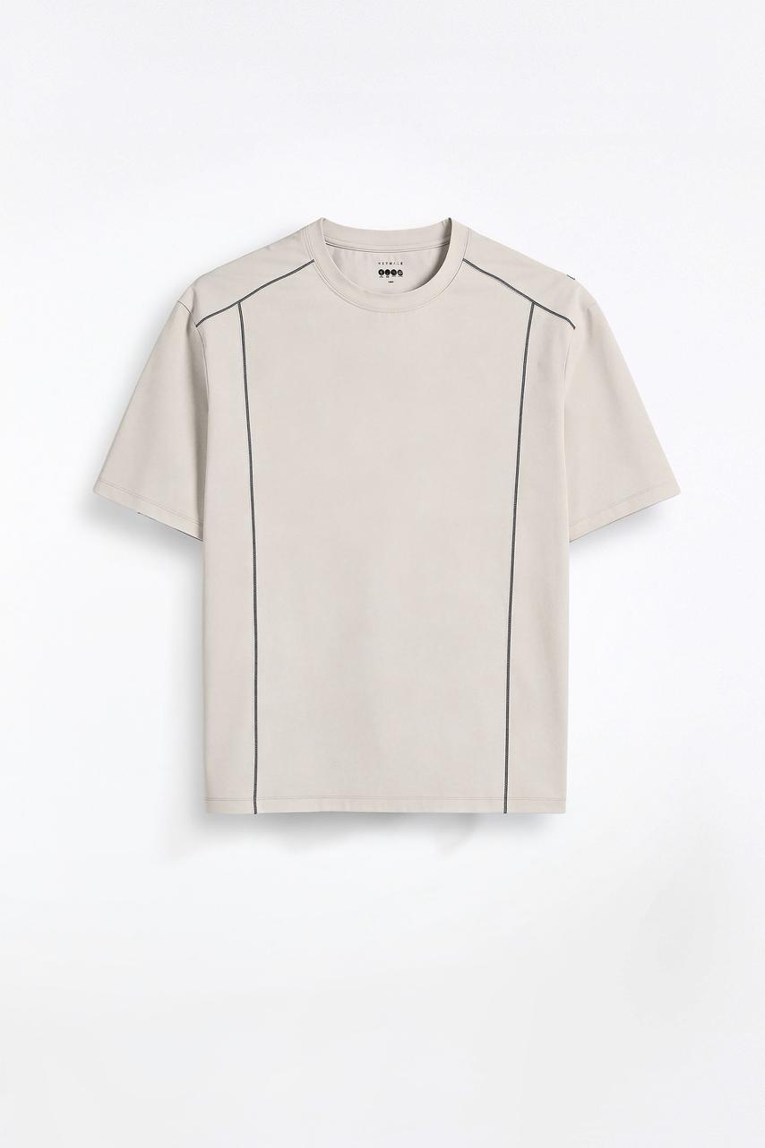 Activemor Jersey Tee Cream-Black