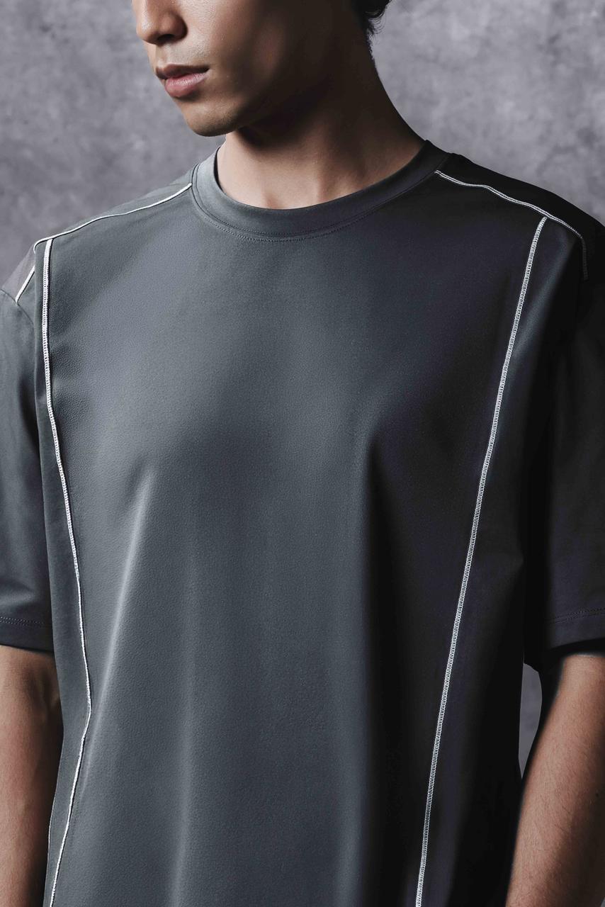 Activemor Jersey Tee Dark Grey-White