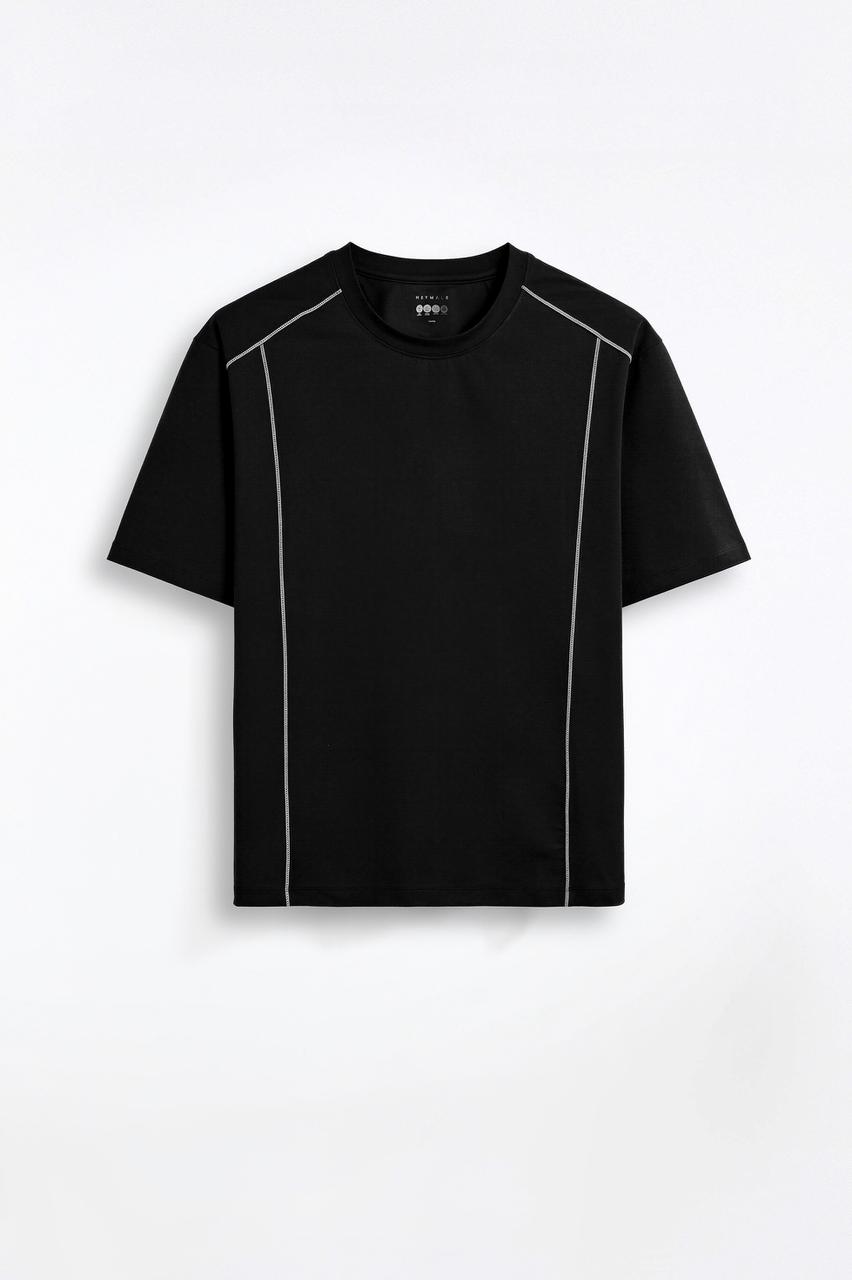 Activemor Jersey Tee Black-White