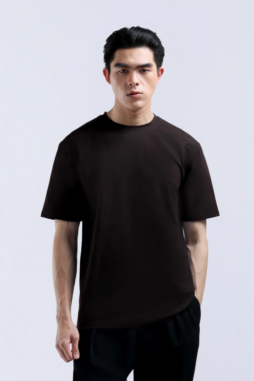 Image of Basic Cooltys Slim Fit Dark Brown