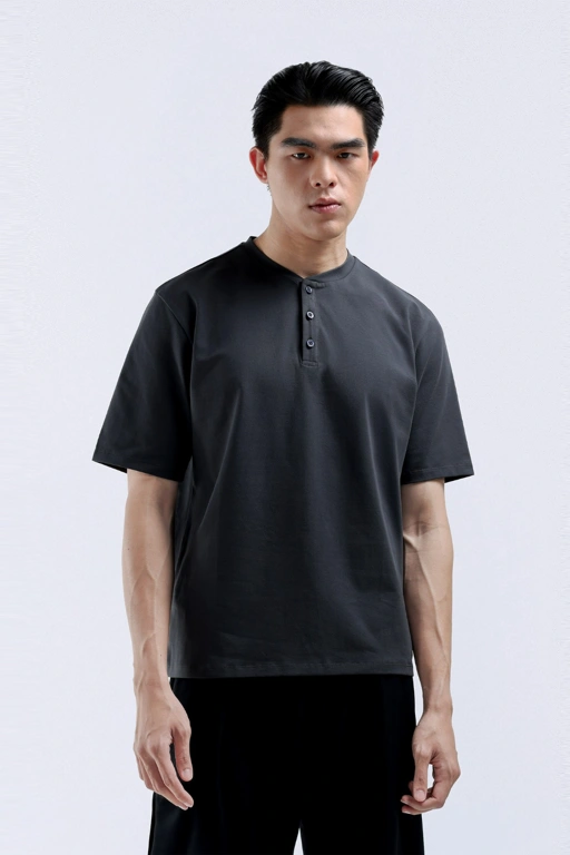 Image of Henley Cooltys Dark Grey
