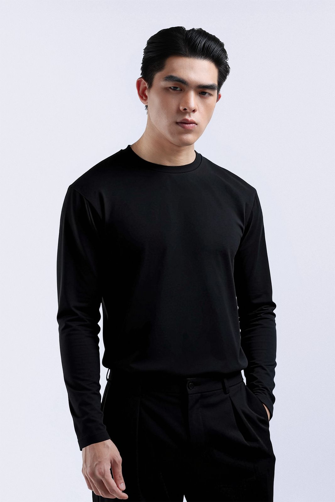 Cooltys Reguler Tees Long Sleeve Black