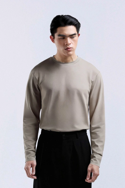 Image of Cooltys Reguler Tees Long Sleeve Brown