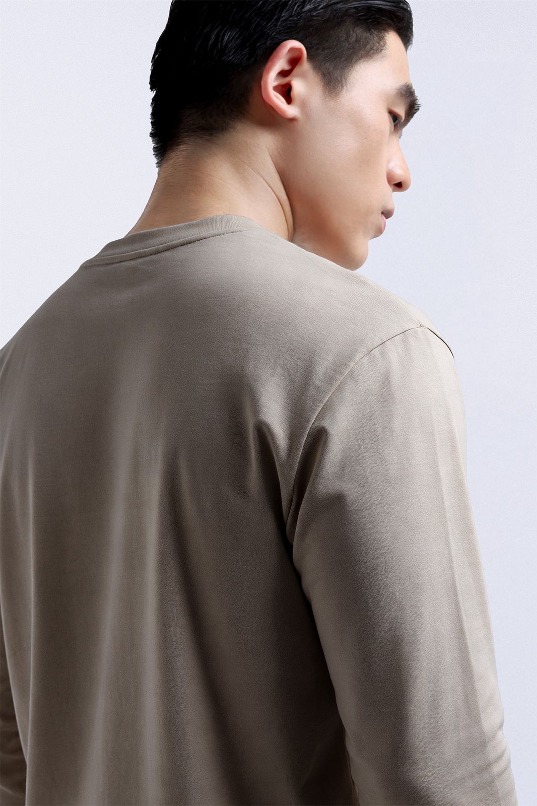 Cooltys Reguler Tees Long Sleeve Brown