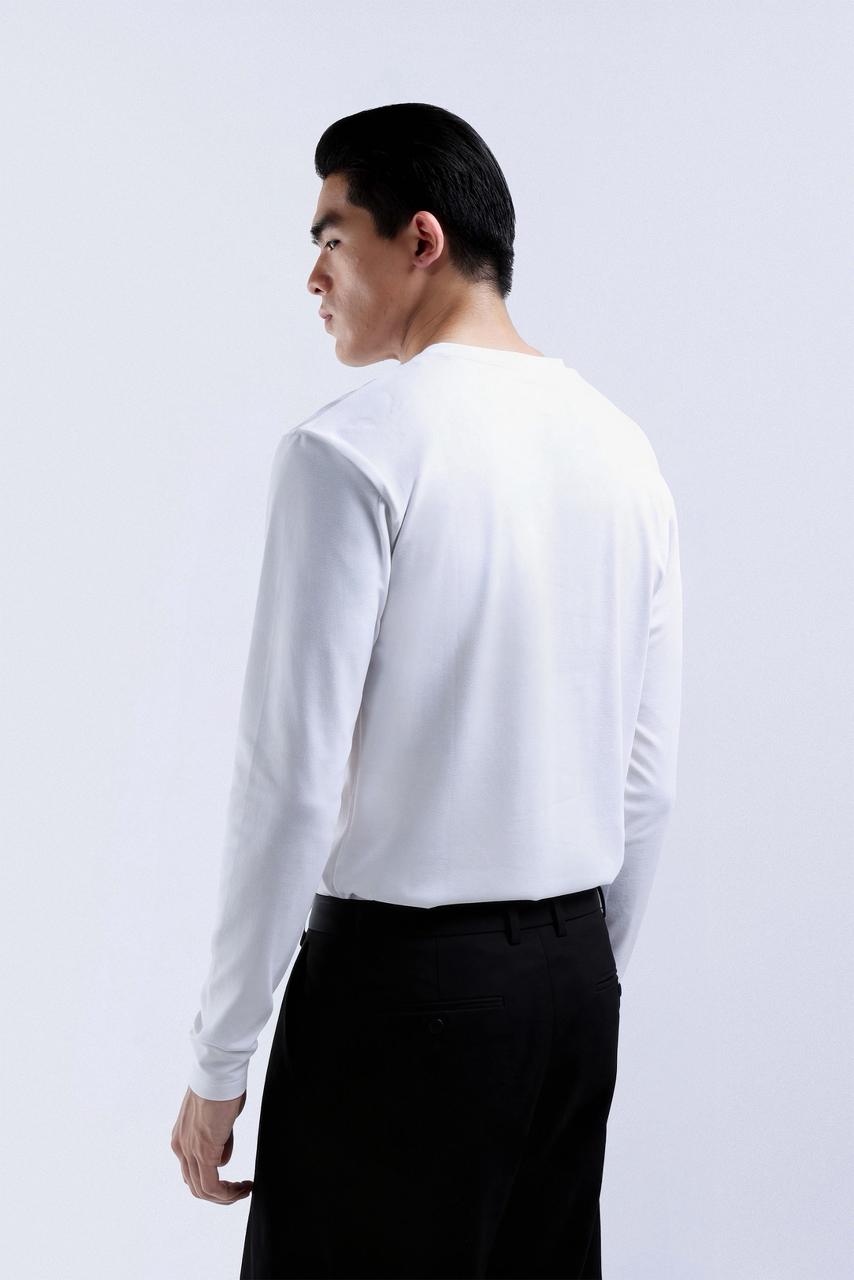 Cooltys Reguler Tees Long Sleeve White