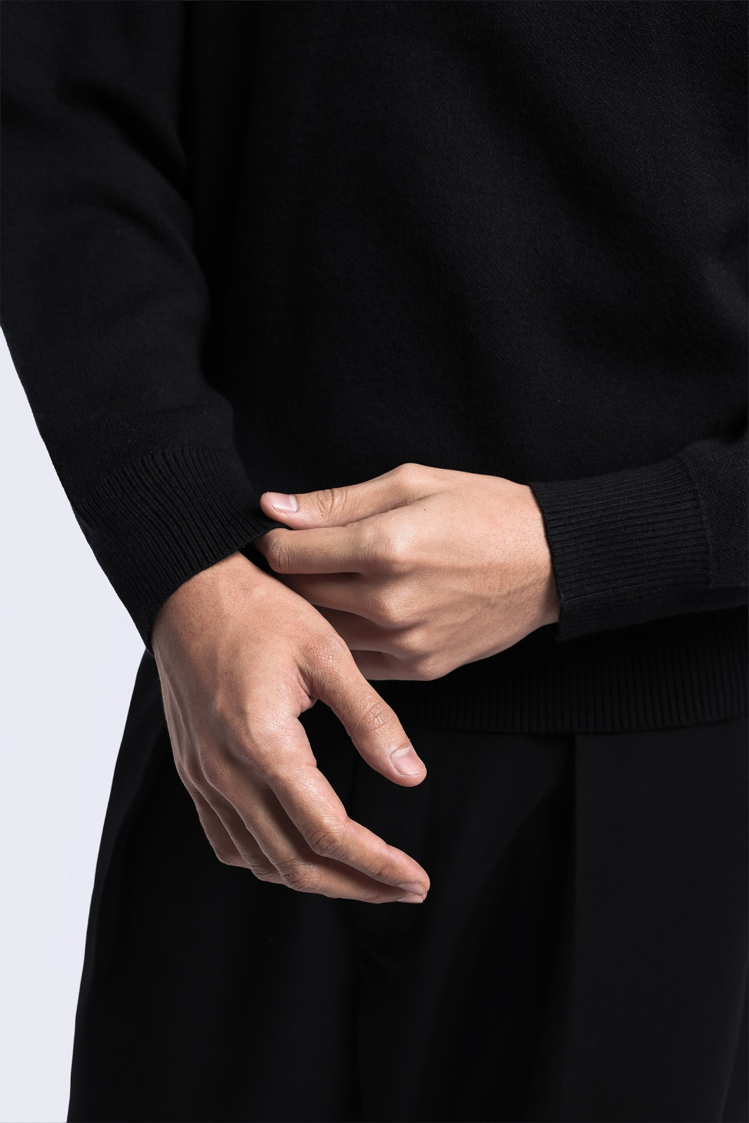 Calder Halfzip Knit Jacket Black
