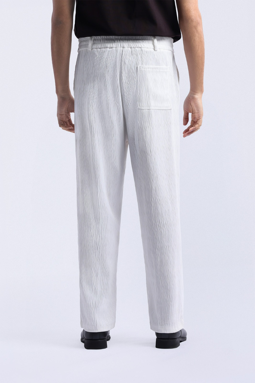 Coze Textured Pants Off White
