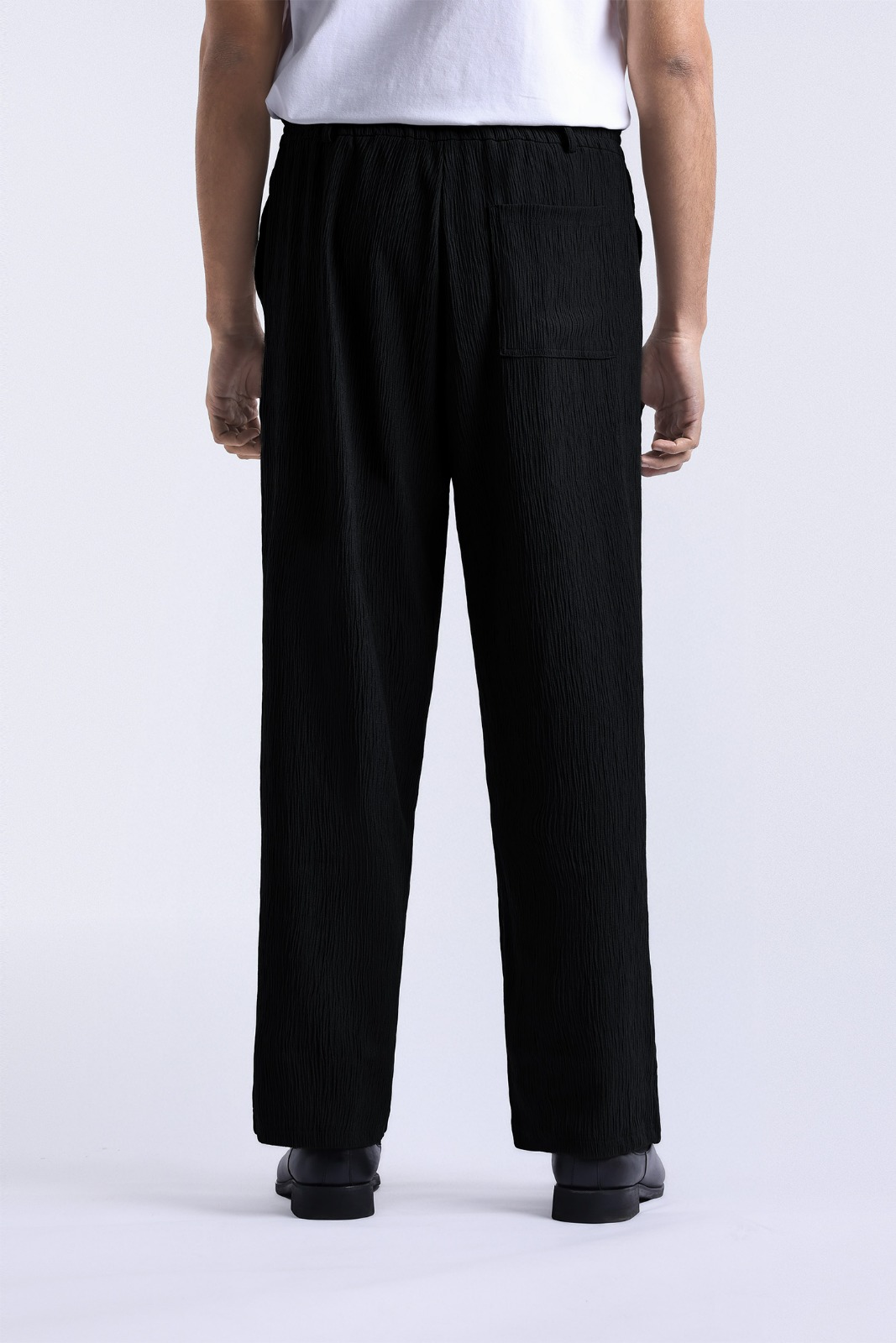 Coze Textured Pants Black