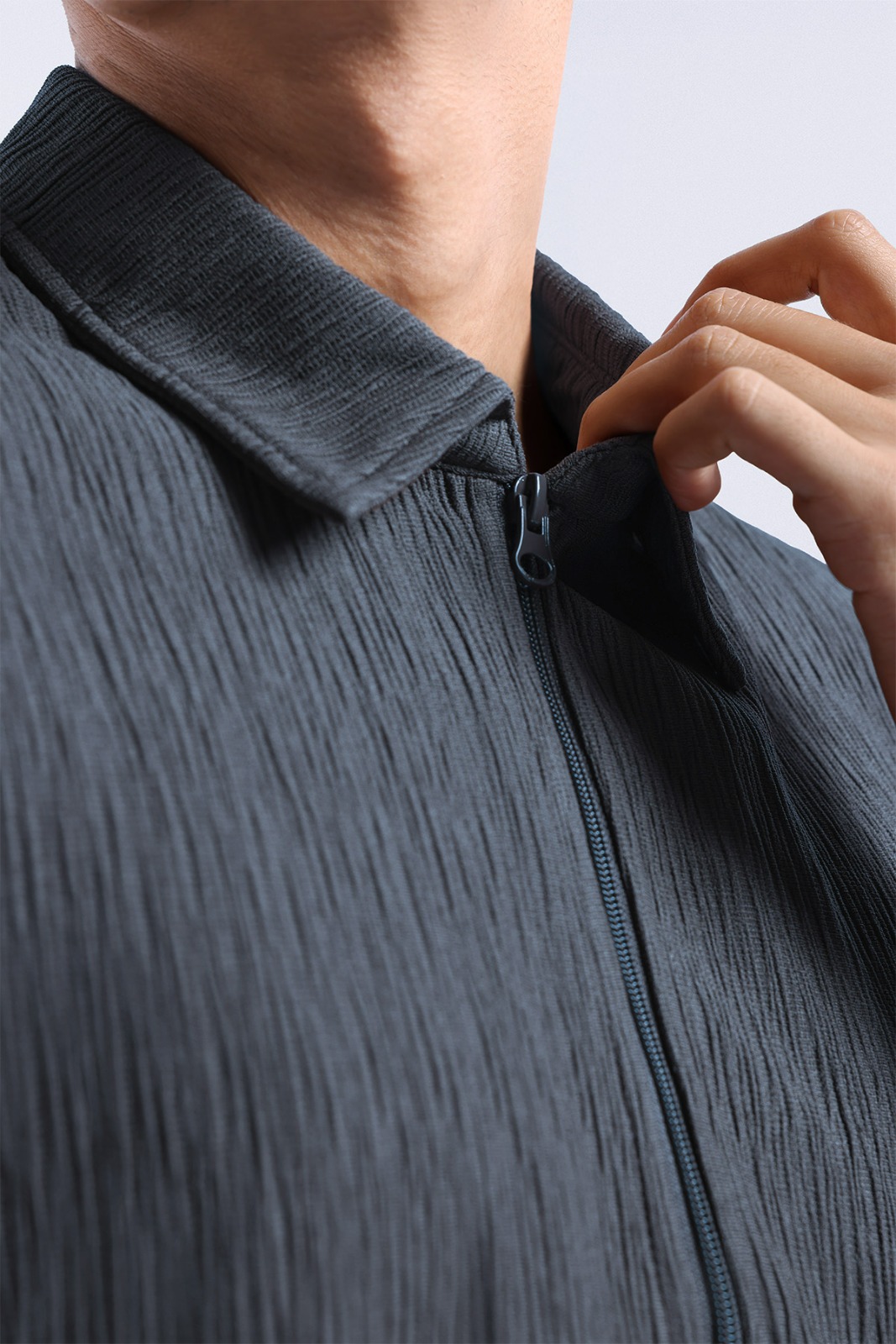 Coze Zip Shirt Grey