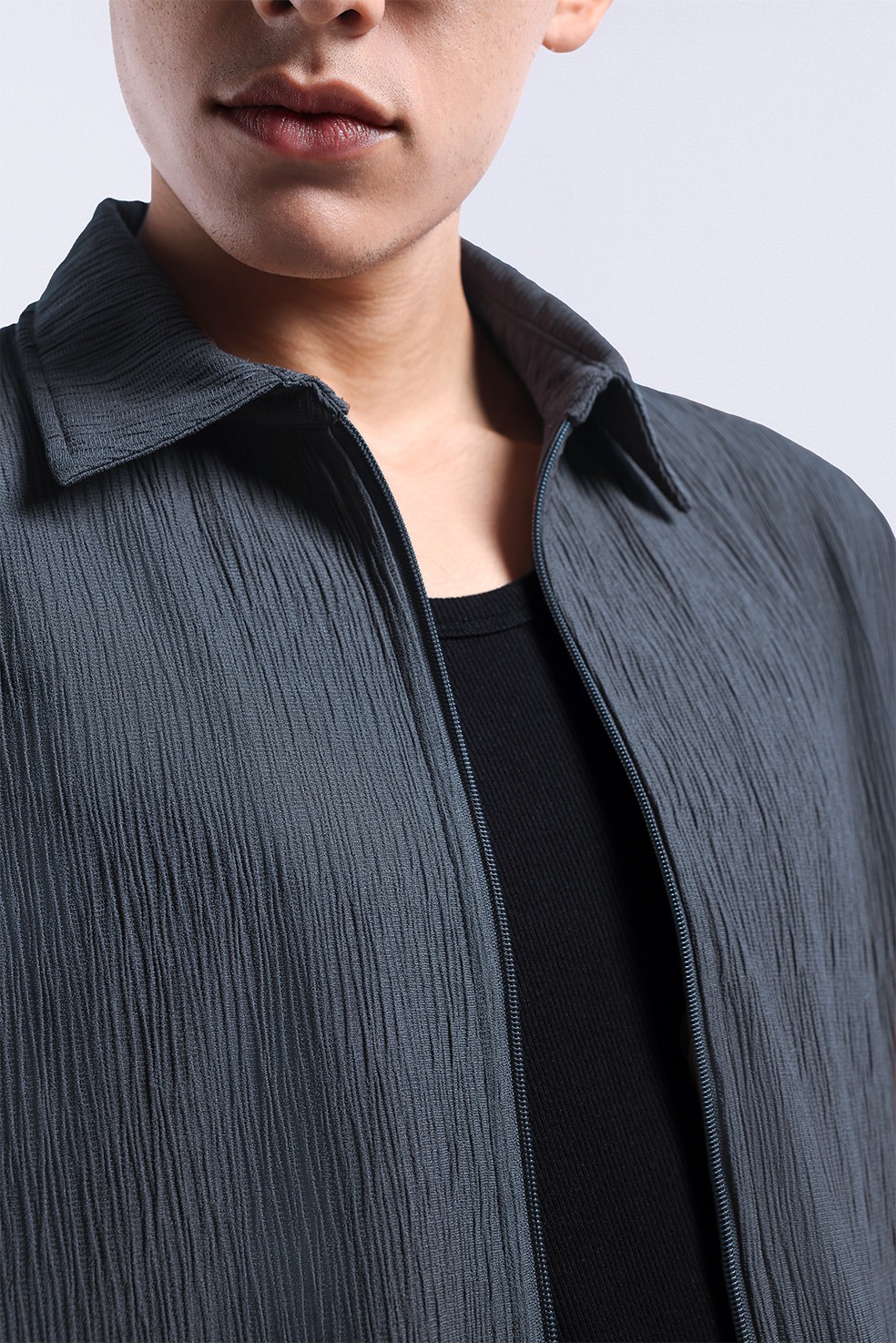 Coze Zip Shirt Grey