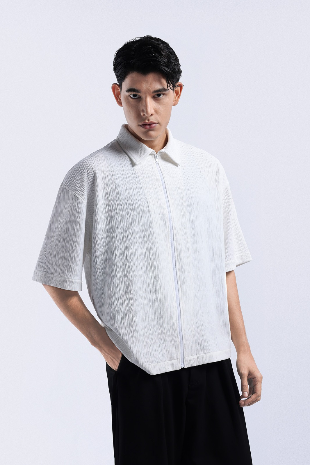 Coze Zip Shirt Off White
