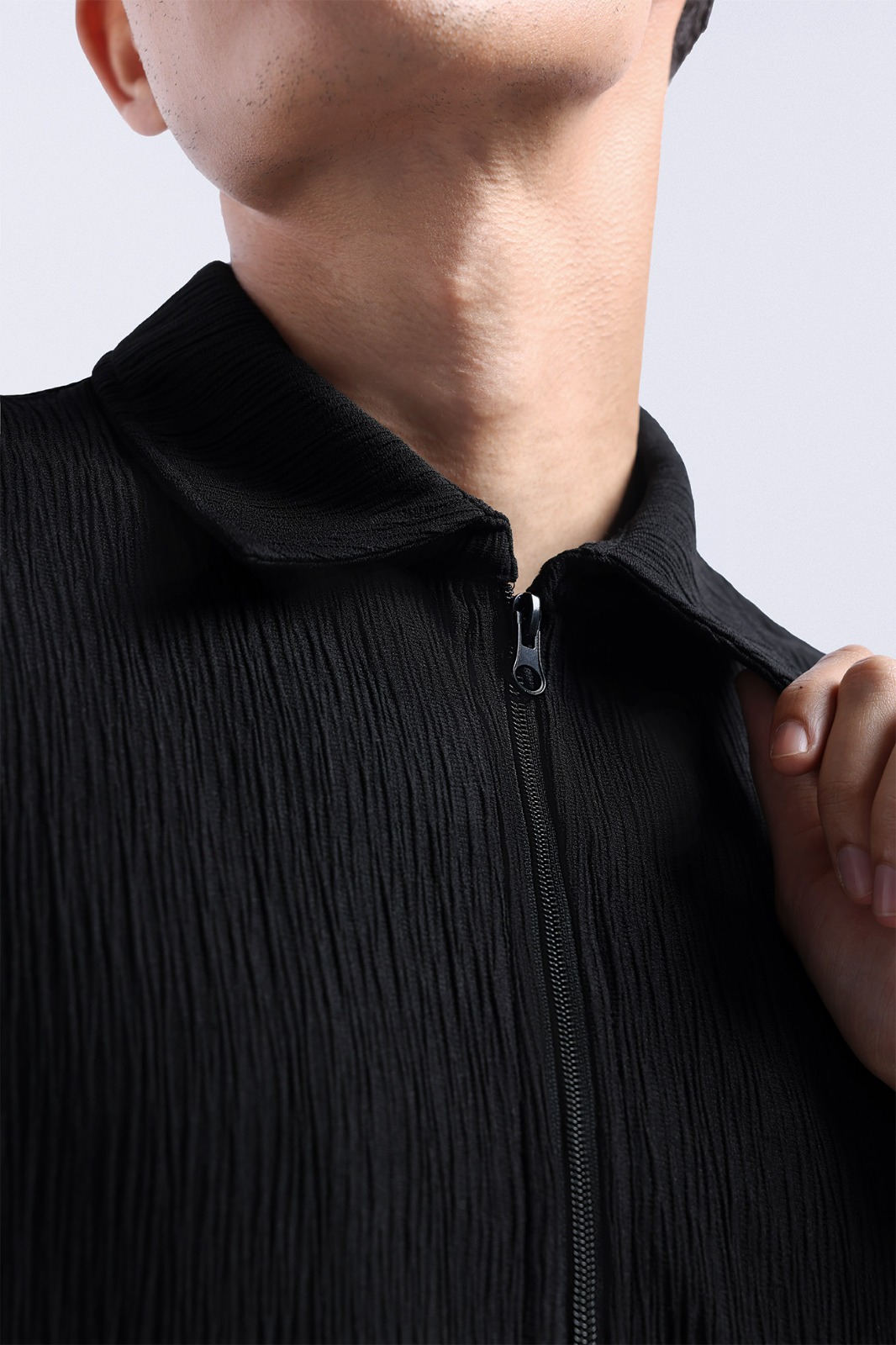 Coze Zip Shirt Black