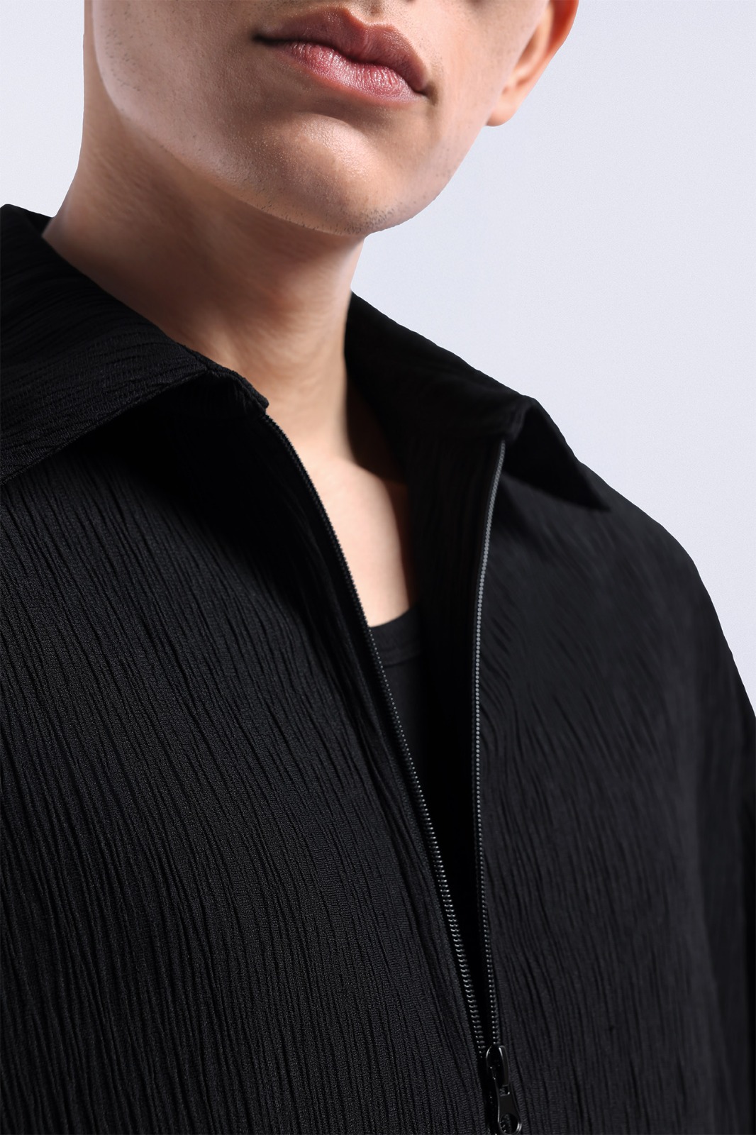 Coze Zip Shirt Black