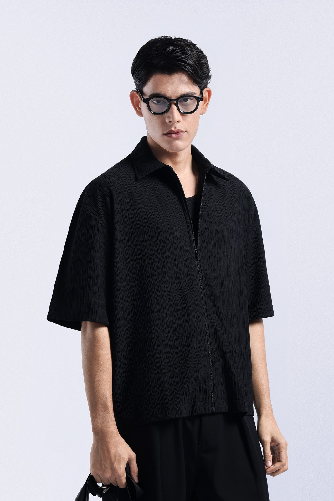 Coze Zip Shirt Black