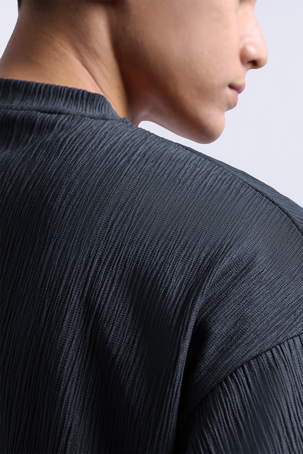 Coze Textured Tee Grey