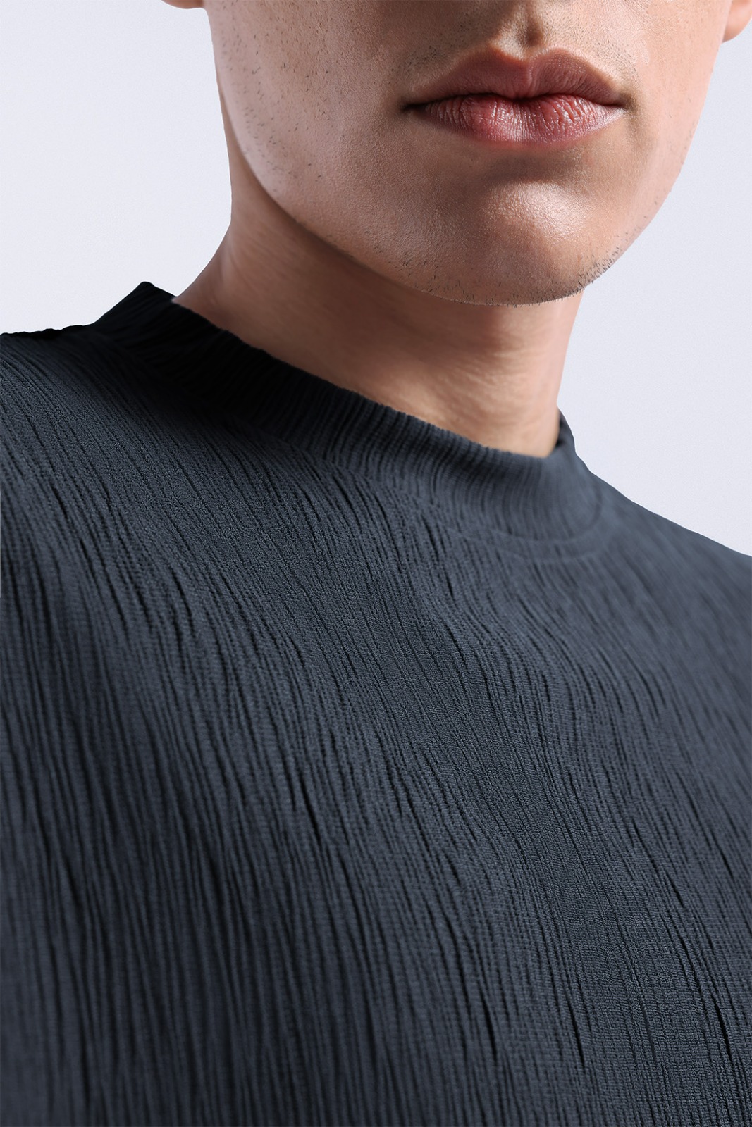 Coze Textured Tee Grey