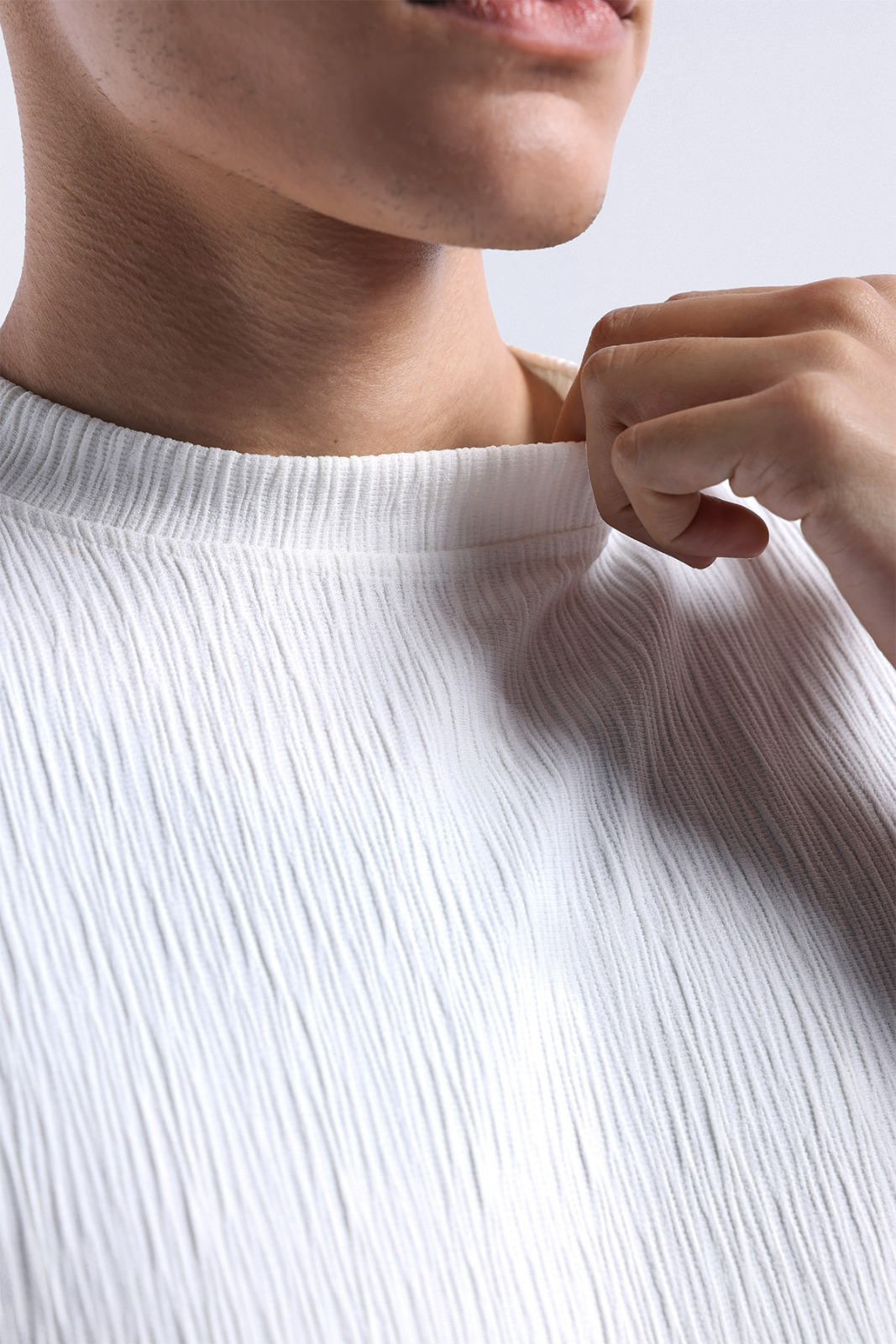 Coze Textured Tee Off White