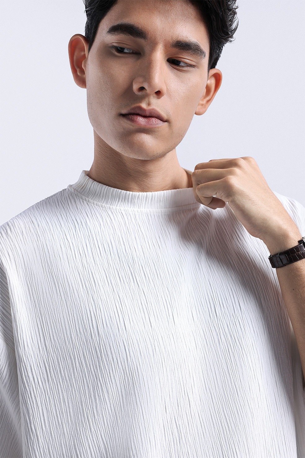 Coze Textured Tee Off White
