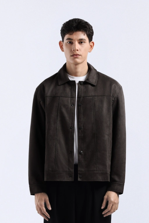 Luxuede Jacket Dark Taupe
