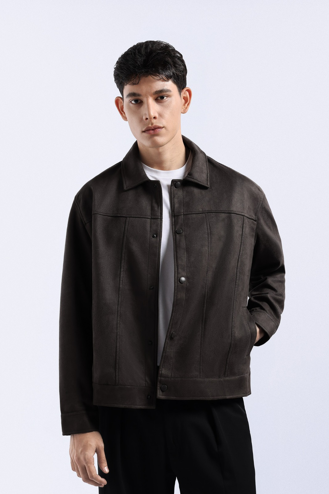 Luxuede Jacket Dark Taupe