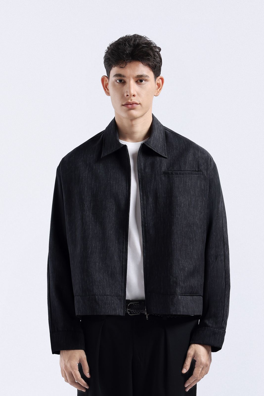 Twynel Jacket Twotone Black
