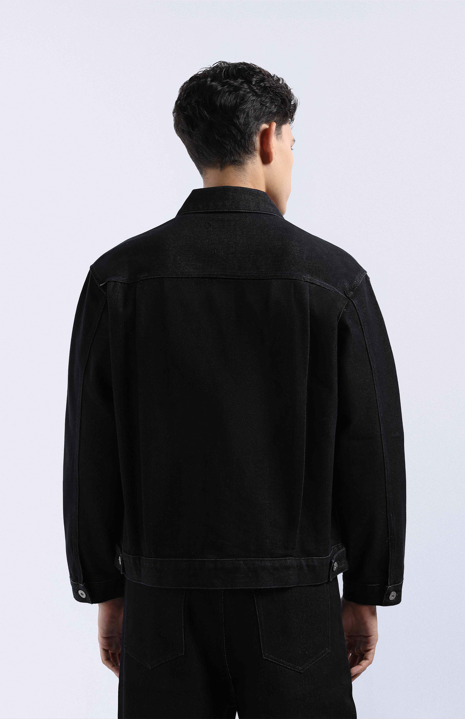 Rugged Denim Regular Jacket Black